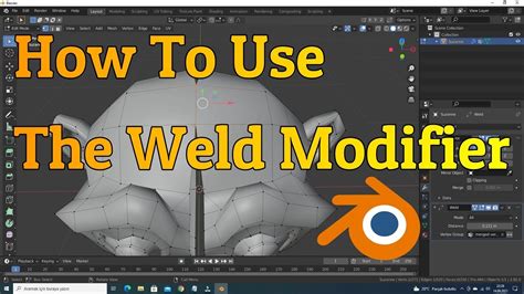 How to Use the WELD MODIFIER in Blender.